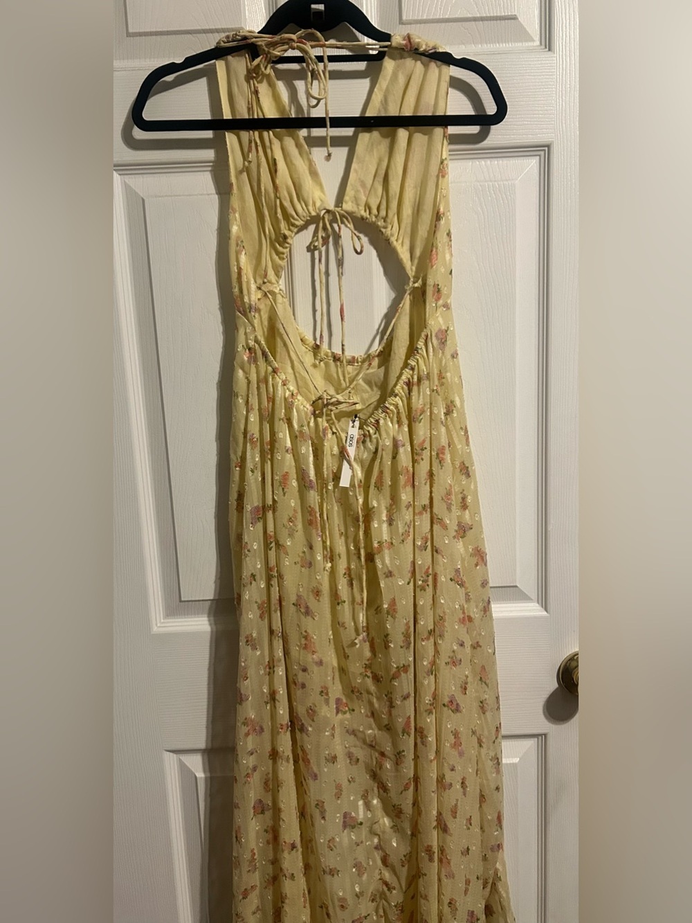 ASOS Yellow Floral High-Low Ruffle Dress - Picture 4 of 8